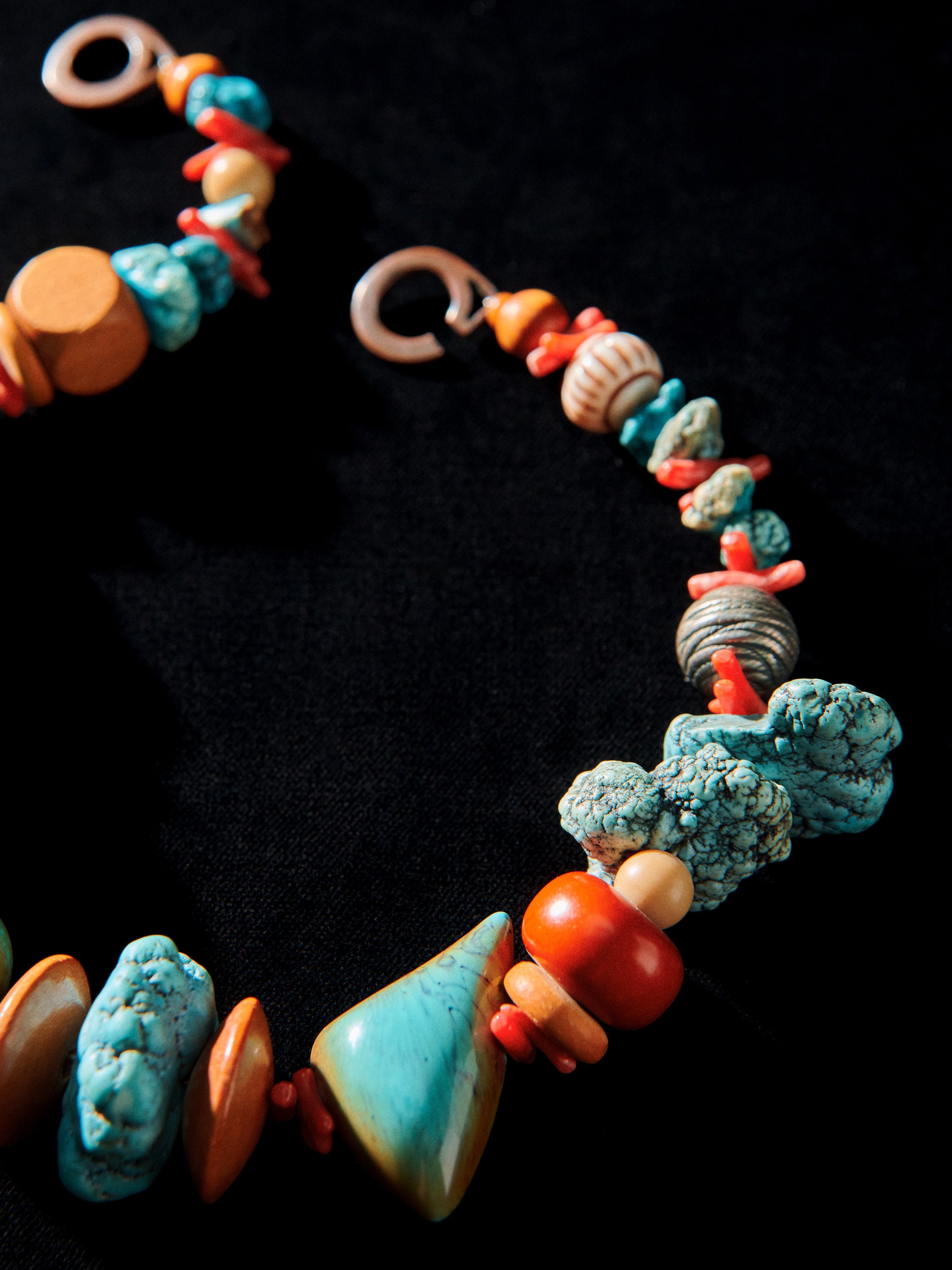 Brass Tone Cairn  Necklace
